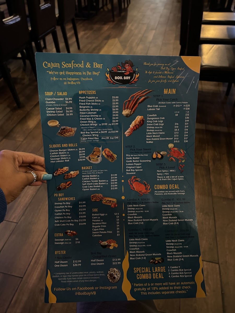 Boil Bay Cajun Seafood and Bar Menu - Image 2